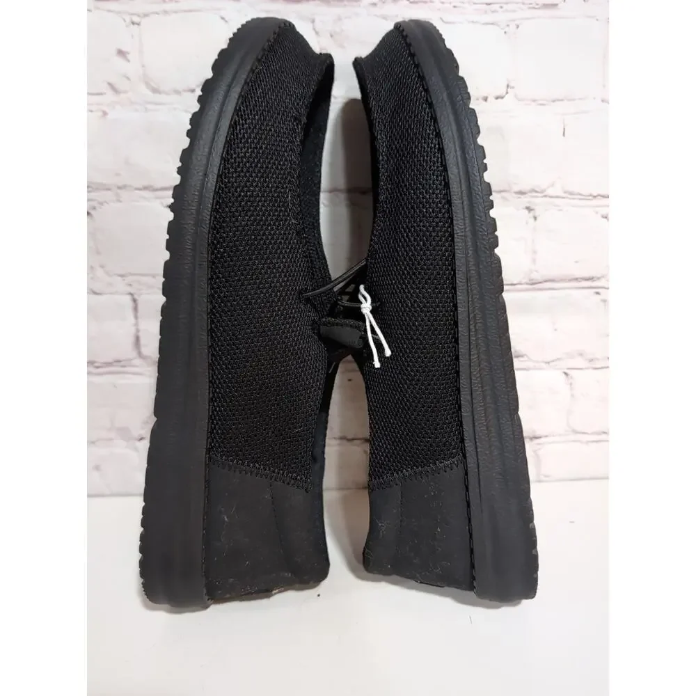 Hey Dude Wendy Funk Mono Shoes Womens Size 11 Black Canvas Moccasins 40065-001 - Picture 4 of 10